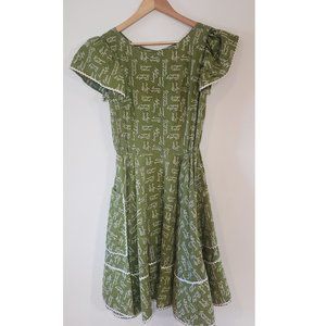 Vintage quilted apron dress